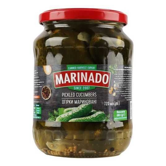 Огірки мариновані ТМ Маринадо 0,72л т/о